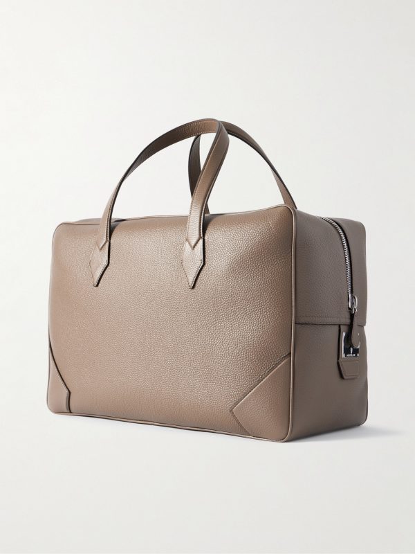 Full-Grain Leather Holdall - BK Full-Grain Leather Holdall - BK