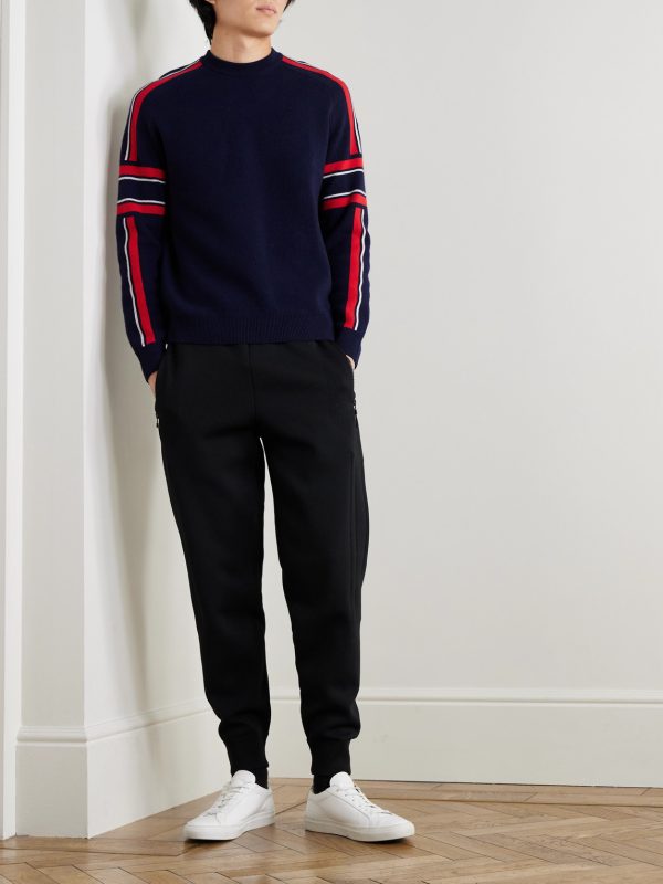 Spectavia Logo-Appliquéd Wool and Cashmere-Blend Jacquard Sweater - OU