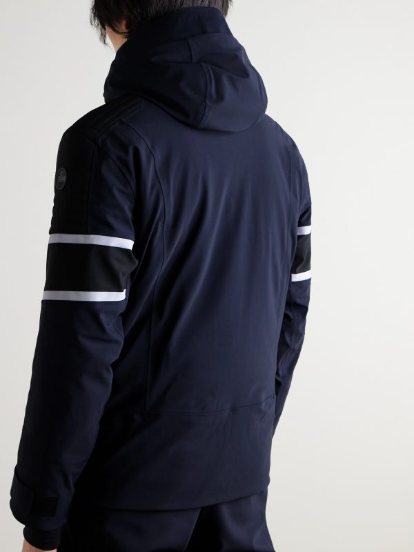 Amwo Padded Stretch-Jersey Hooded Ski Jacket - BK