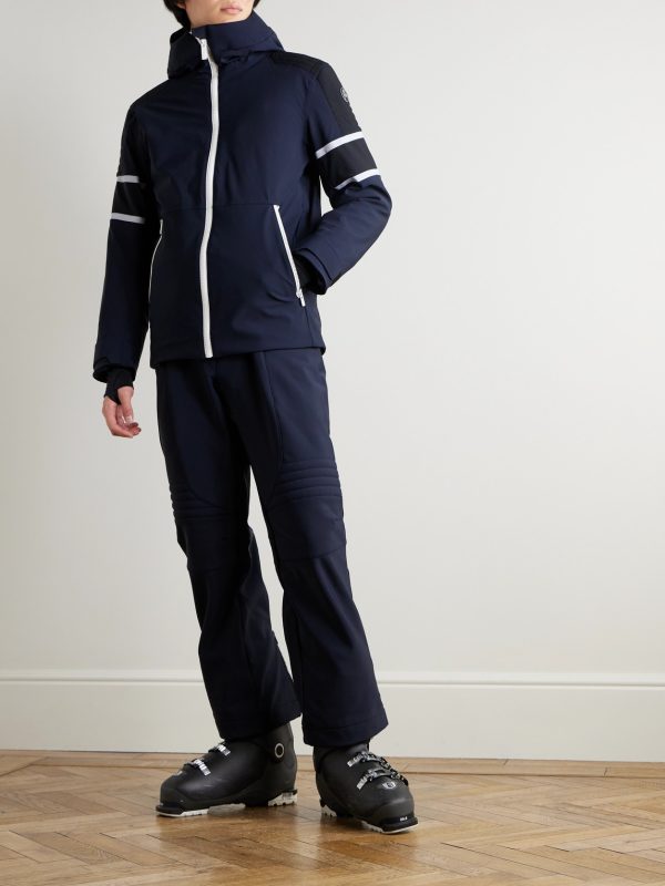 Amwo Padded Stretch-Jersey Hooded Ski Jacket - OU
