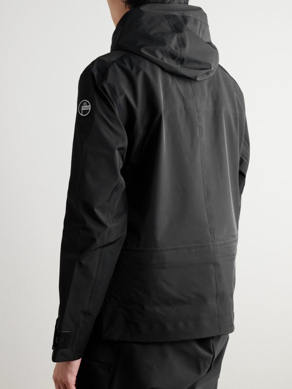 Ilanox Logo-Appliquéd Hooded Ski Jacket - BK Ilanox Logo-Appliquéd Hooded Ski Jacket - BK