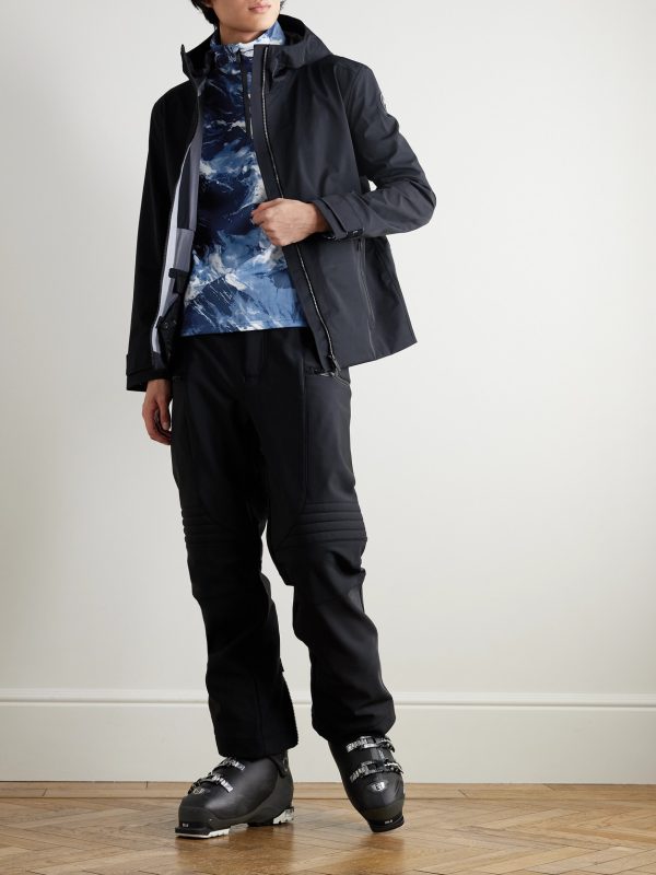 Timothy Printed Half-Zip Ski Base Layer - OU