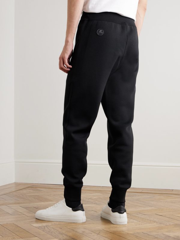 Cyrion Tapered Double-Faced Wool-Blend Sweatpants - BK