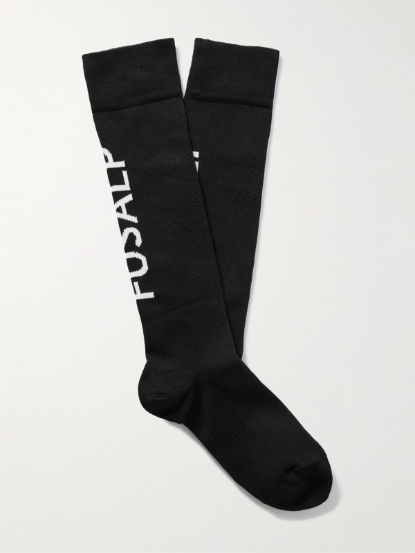 Pop II Logo-Jacquard Ribbed-Knit Ski Socks Pop II Logo-Jacquard Ribbed-Knit Ski Socks