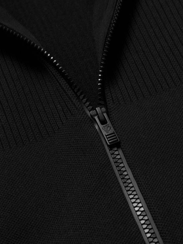 Cyrion Double-Faced Wool-Blend Zip-Up Cardigan - E1 Cyrion Double-Faced Wool-Blend Zip-Up Cardigan - E1