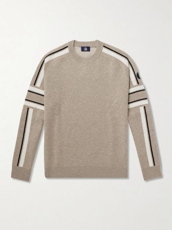 Spectavia Logo-Appliquéd Wool and Cashmere-Blend Jacquard Sweater Spectavia Logo-Appliquéd Wool and Cashmere-Blend Jacquard Sweater