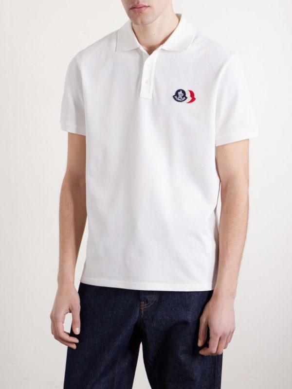 Logo-Appliquéd Cotton-Piqué Polo Shirt - FR Logo-Appliquéd Cotton-Piqué Polo Shirt - FR
