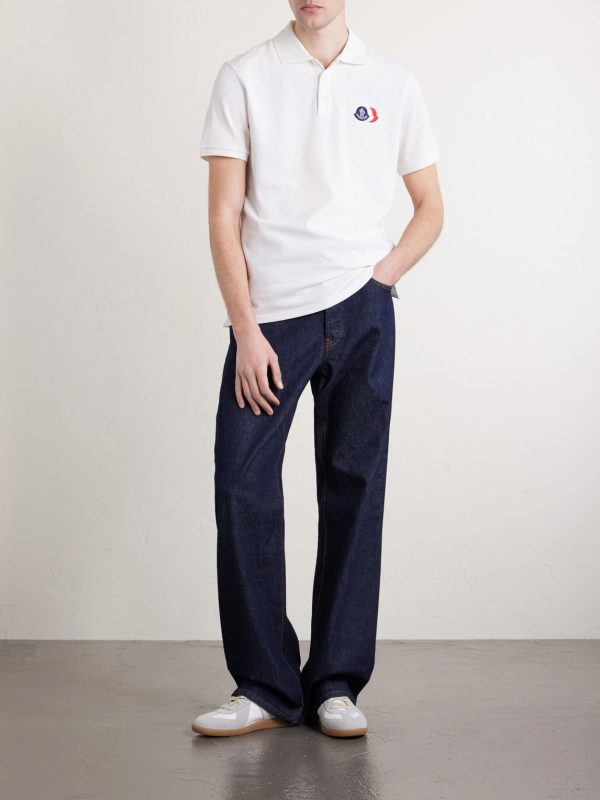 Logo-Appliquéd Cotton-Piqué Polo Shirt - OU Logo-Appliquéd Cotton-Piqué Polo Shirt - OU