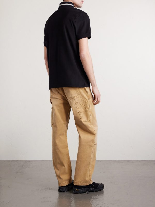Logo-Appliquéd Honeycomb-Knit Cotton Polo Shirt - BK Logo-Appliquéd Honeycomb-Knit Cotton Polo Shirt - BK