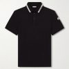 Logo-Appliquéd Honeycomb-Knit Cotton Polo Shirt Logo-Appliquéd Honeycomb-Knit Cotton Polo Shirt