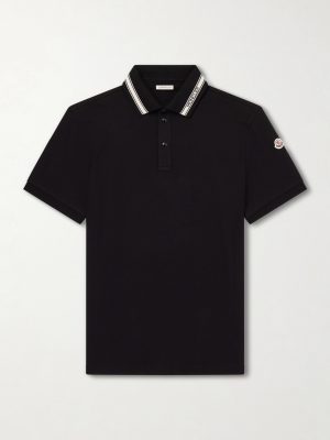 Logo-Appliquéd Honeycomb-Knit Cotton Polo Shirt Logo-Appliquéd Honeycomb-Knit Cotton Polo Shirt