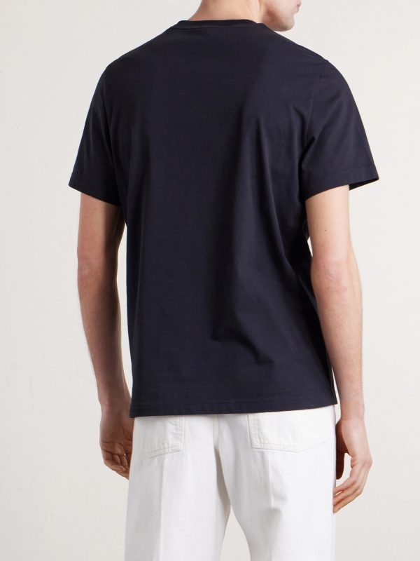 Logo-Appliquéd Cotton-Jersey T-Shirt - BK