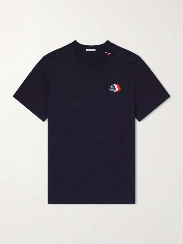 Logo-Appliquéd Cotton-Jersey T-Shirt