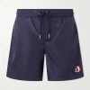 Slim-Fit Mid-Length Logo-Appliquéd Swim Shorts Slim-Fit Mid-Length Logo-Appliquéd Swim Shorts