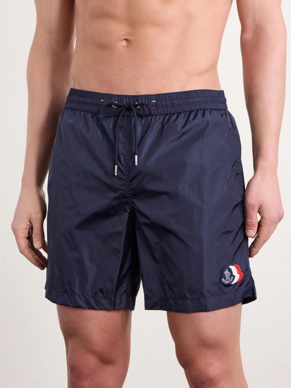 Slim-Fit Mid-Length Logo-Appliquéd Swim Shorts - OU Slim-Fit Mid-Length Logo-Appliquéd Swim Shorts - OU