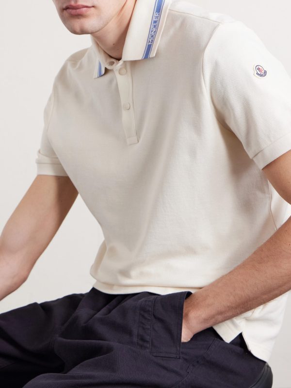 Logo-Appliquéd Honeycomb-Knit Cotton Polo Shirt - CU Logo-Appliquéd Honeycomb-Knit Cotton Polo Shirt - CU