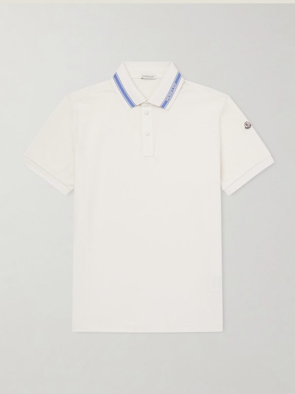Logo-Appliquéd Honeycomb-Knit Cotton Polo Shirt Logo-Appliquéd Honeycomb-Knit Cotton Polo Shirt