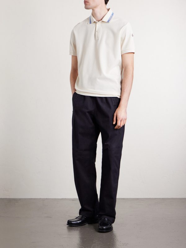 Logo-Appliquéd Honeycomb-Knit Cotton Polo Shirt - OU Logo-Appliquéd Honeycomb-Knit Cotton Polo Shirt - OU