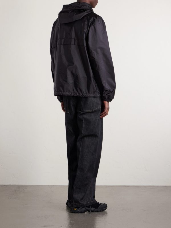 Nidge Logo-Appliquéd Shell Hooded Jacket - BK Nidge Logo-Appliquéd Shell Hooded Jacket - BK