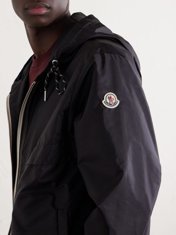 Nidge Logo-Appliquéd Shell Hooded Jacket - CU Nidge Logo-Appliquéd Shell Hooded Jacket - CU