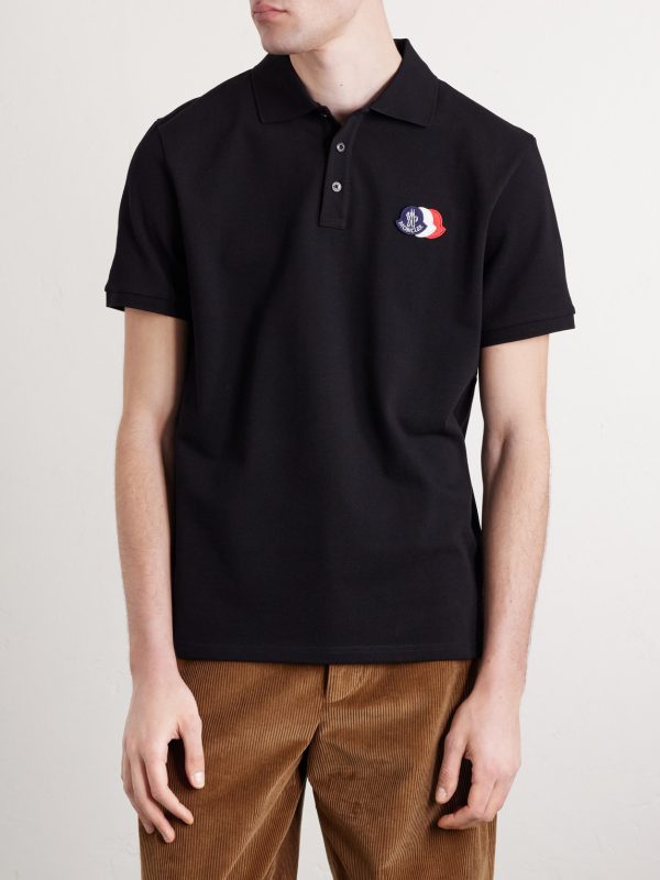 Logo-Appliquéd Cotton-Piqué Polo Shirt - FR Logo-Appliquéd Cotton-Piqué Polo Shirt - FR