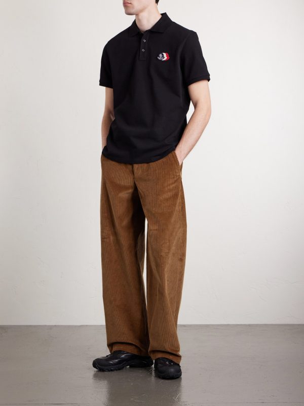 Logo-Appliquéd Cotton-Piqué Polo Shirt - OU Logo-Appliquéd Cotton-Piqué Polo Shirt - OU