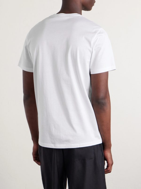 Logo-Appliquéd Cotton-Jersey T-Shirt - BK
