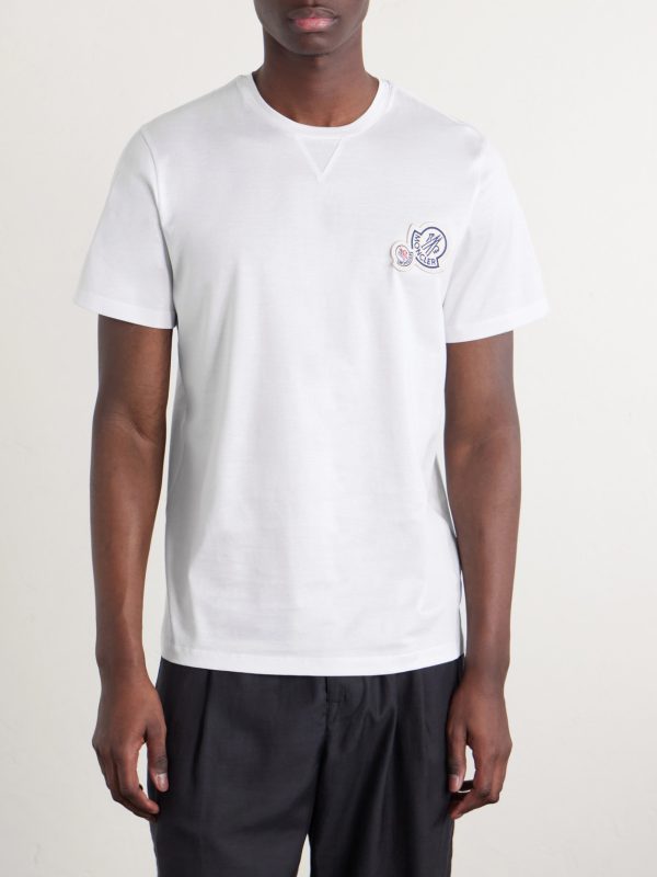 Logo-Appliquéd Cotton-Jersey T-Shirt - FR