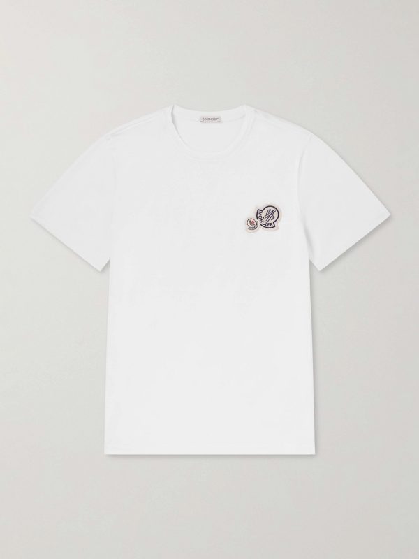 Logo-Appliquéd Cotton-Jersey T-Shirt