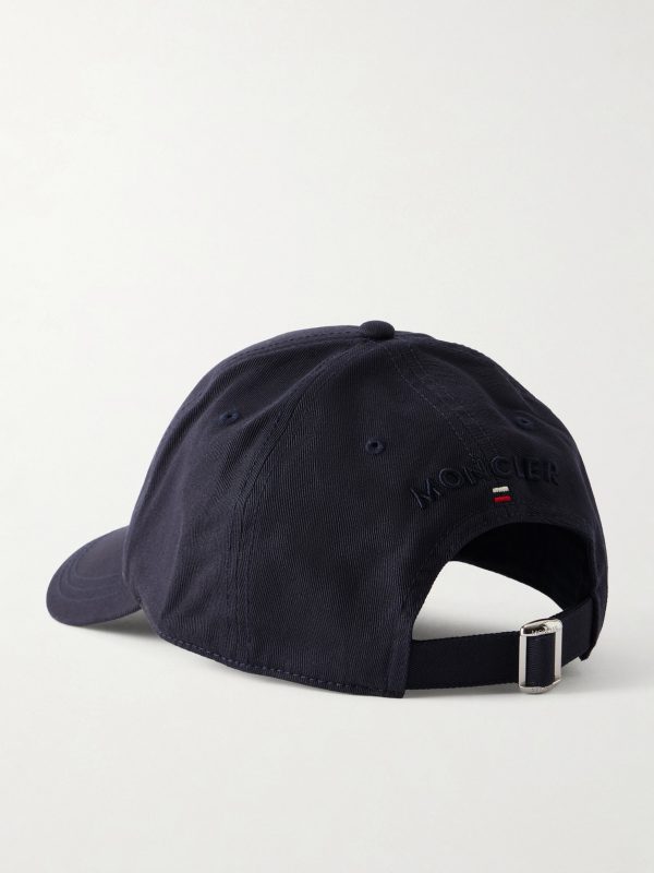 Logo-Appliquéd Cotton-Twill Baseball Cap - BK