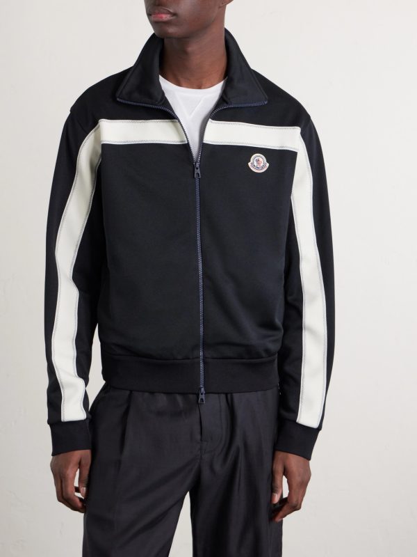 Logo-Appliquéd Zip-Up Jersey Cardigan - FR Logo-Appliquéd Zip-Up Jersey Cardigan - FR