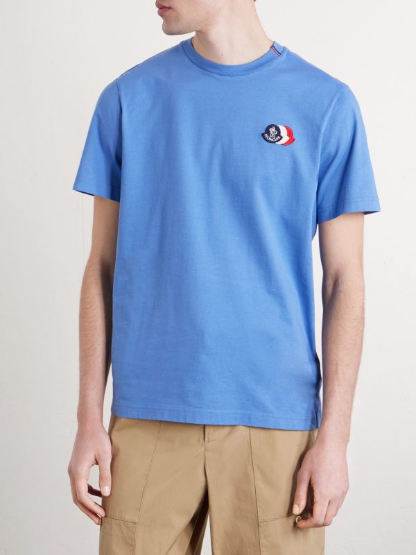 Logo-Appliquéd Cotton-Jersey T-Shirt - FR Logo-Appliquéd Cotton-Jersey T-Shirt - FR