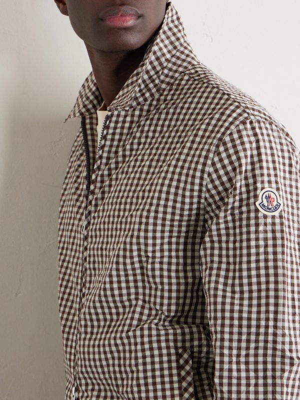 Checked Cotton-Blend Jacket - CU Checked Cotton-Blend Jacket - CU