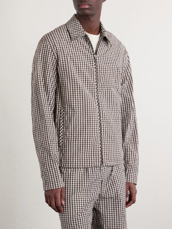 Checked Cotton-Blend Jacket - FR Checked Cotton-Blend Jacket - FR