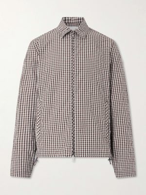 Checked Cotton-Blend Jacket