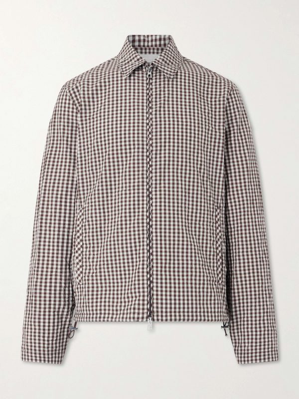 Checked Cotton-Blend Jacket Checked Cotton-Blend Jacket