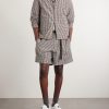 Checked Cotton-Blend Jacket - OU Checked Cotton-Blend Jacket - OU