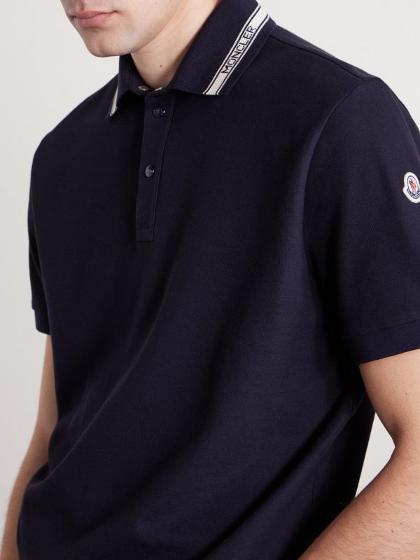Logo-Appliquéd Honeycomb-Knit Cotton Polo Shirt - CU Logo-Appliquéd Honeycomb-Knit Cotton Polo Shirt - CU