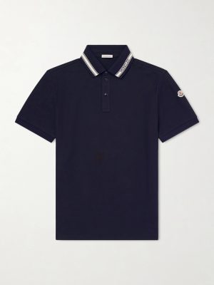 Logo-Appliquéd Honeycomb-Knit Cotton Polo Shirt Logo-Appliquéd Honeycomb-Knit Cotton Polo Shirt