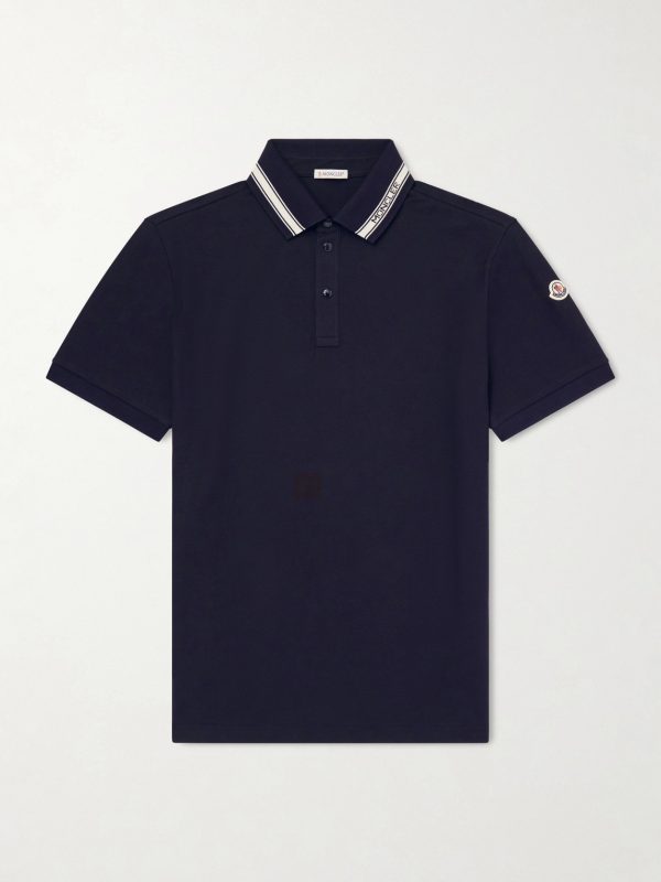 Logo-Appliquéd Honeycomb-Knit Cotton Polo Shirt Logo-Appliquéd Honeycomb-Knit Cotton Polo Shirt