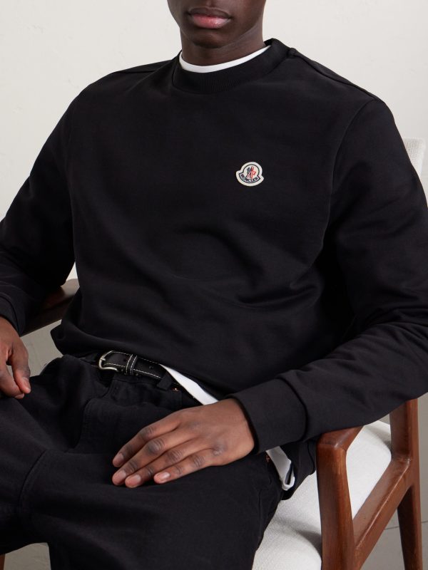 Logo-Appliquéd Cotton-Jersey Sweatshirt - CU Logo-Appliquéd Cotton-Jersey Sweatshirt - CU
