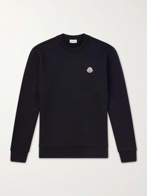 Logo-Appliquéd Cotton-Jersey Sweatshirt Logo-Appliquéd Cotton-Jersey Sweatshirt