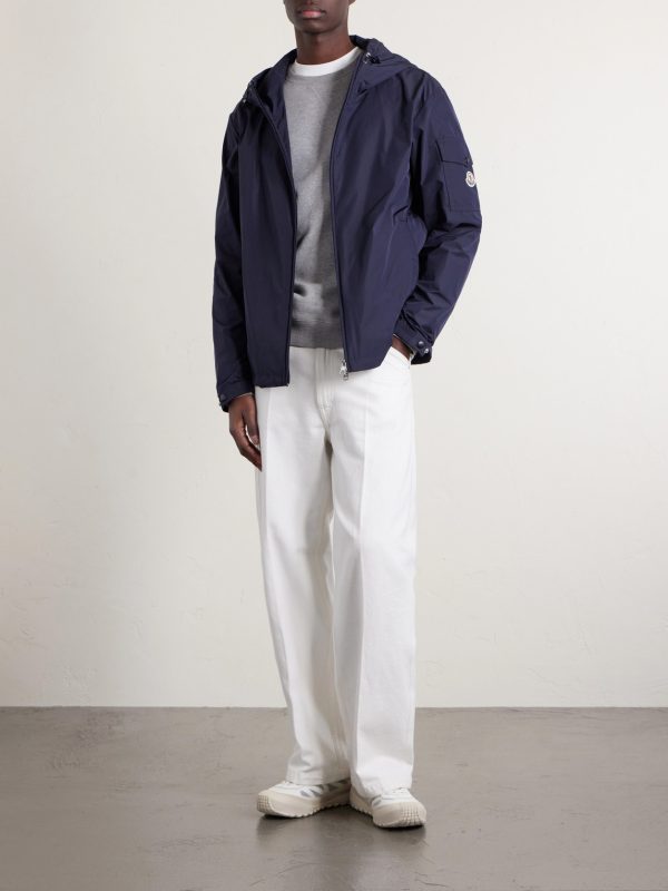 Sassiere Logo-Appliquéd Shell Hooded Jacket - OU Sassiere Logo-Appliquéd Shell Hooded Jacket - OU