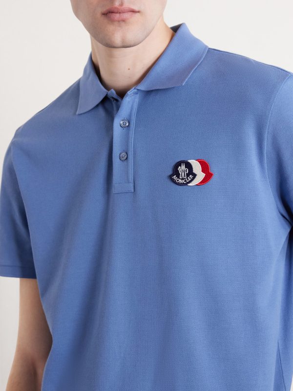 Logo-Appliquéd Cotton-Piqué Polo Shirt - CU