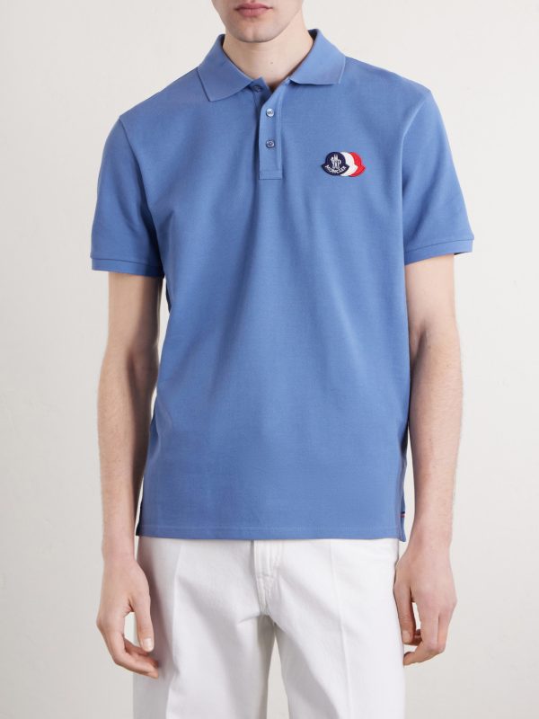 Logo-Appliquéd Cotton-Piqué Polo Shirt - FR