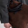Carlo Leather-Trimmed Suede Weekend Bag - E2