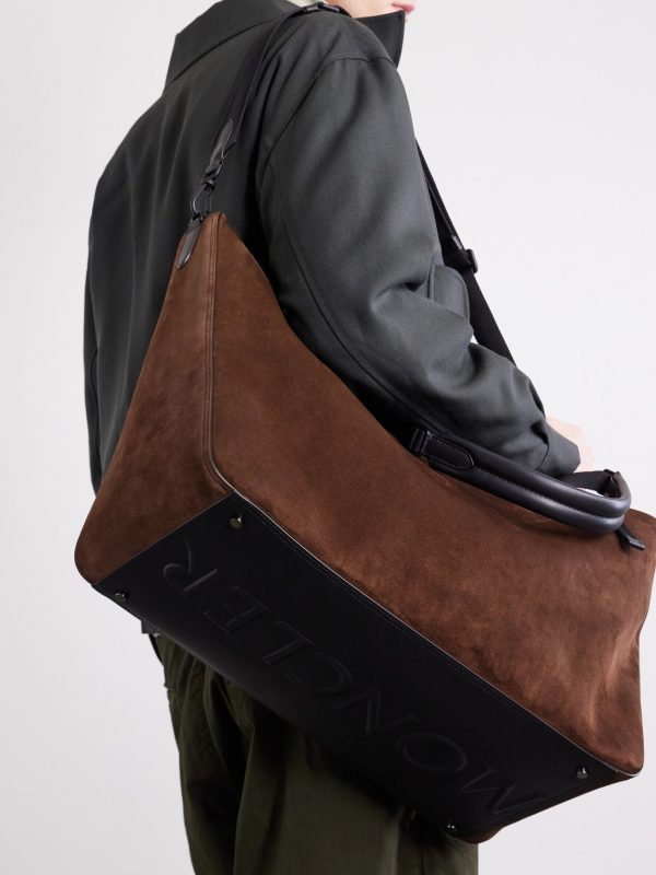 Carlo Leather-Trimmed Suede Weekend Bag - FR