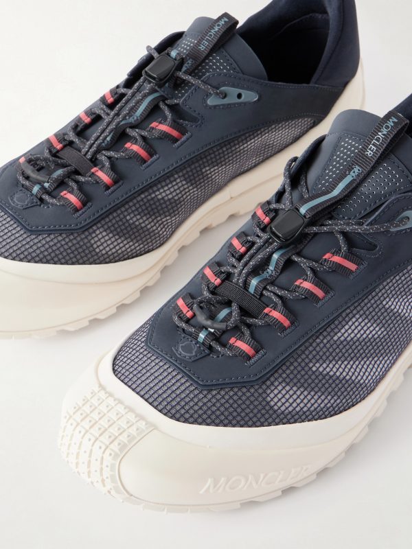 Trailgrip LP Leather-Trimmed Mesh Sneakers - CU