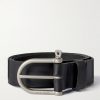 3.5cm Manille Leather Belt