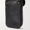 Cartel Cartouchière Full-Grain Leather Messenger Bag - BK